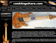 Tablet Screenshot of conklinguitars.com